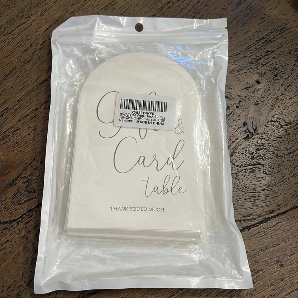 like new table numbers